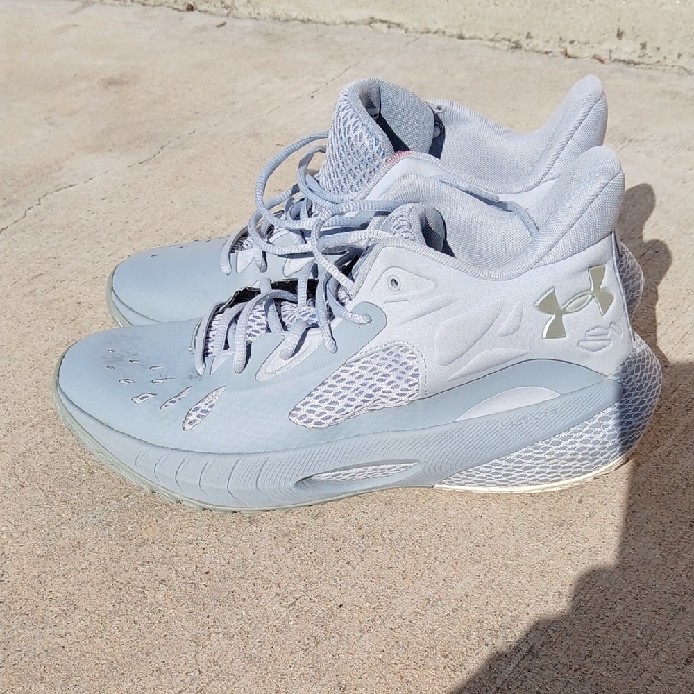 Under Armour Men's HOVR Havoc 3 Basketball Shoes, Grey, 11 Men